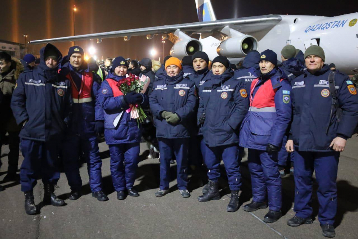Қазақстандық құтқарушылардың тағы бір тобы Түркиядан оралды