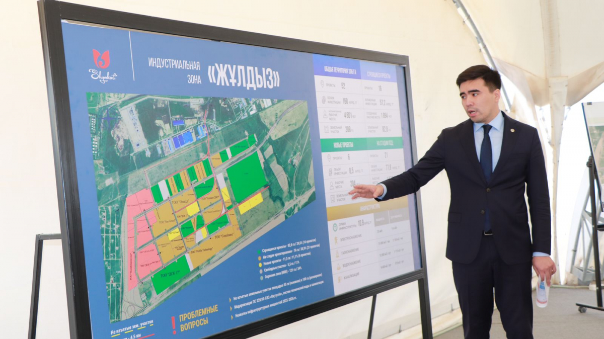 «ЖҰЛДЫЗ» ИНДУСТРИАЛДЫ АЙМАҒЫНЫҢ ИНФРАҚҰРЫЛЫМ ЖЕЛІСІ 65 ПАЙЫЗҒА АЯҚТАЛҒАН
