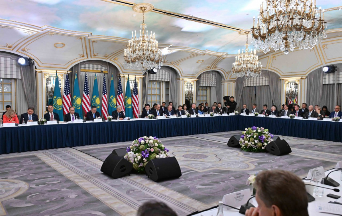 Глава государства выступил на заседании Круглого стола с участием представителей американского бизнеса