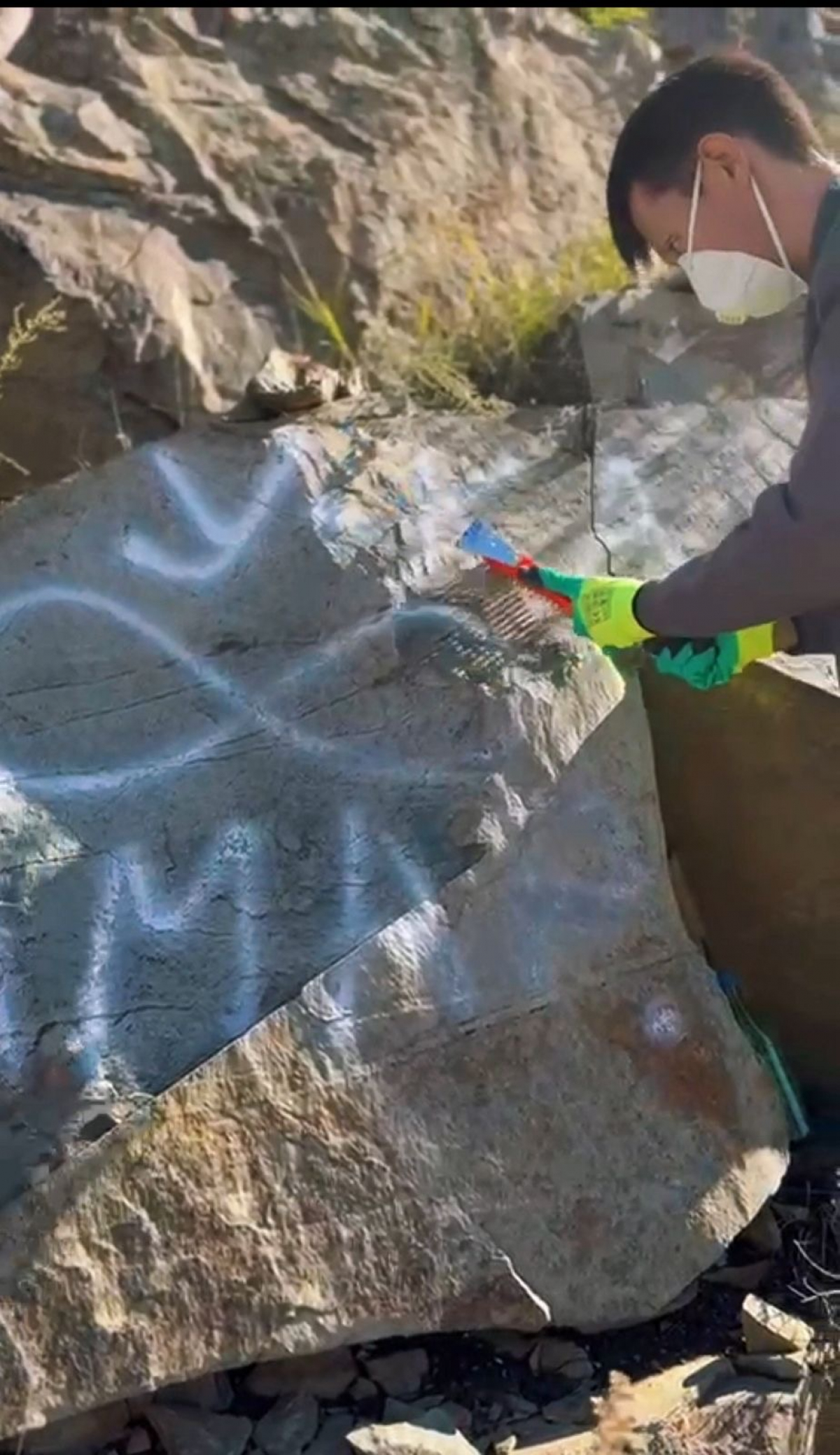 Экологическая акция в ВКО: молодежь возвращает красоту скалам